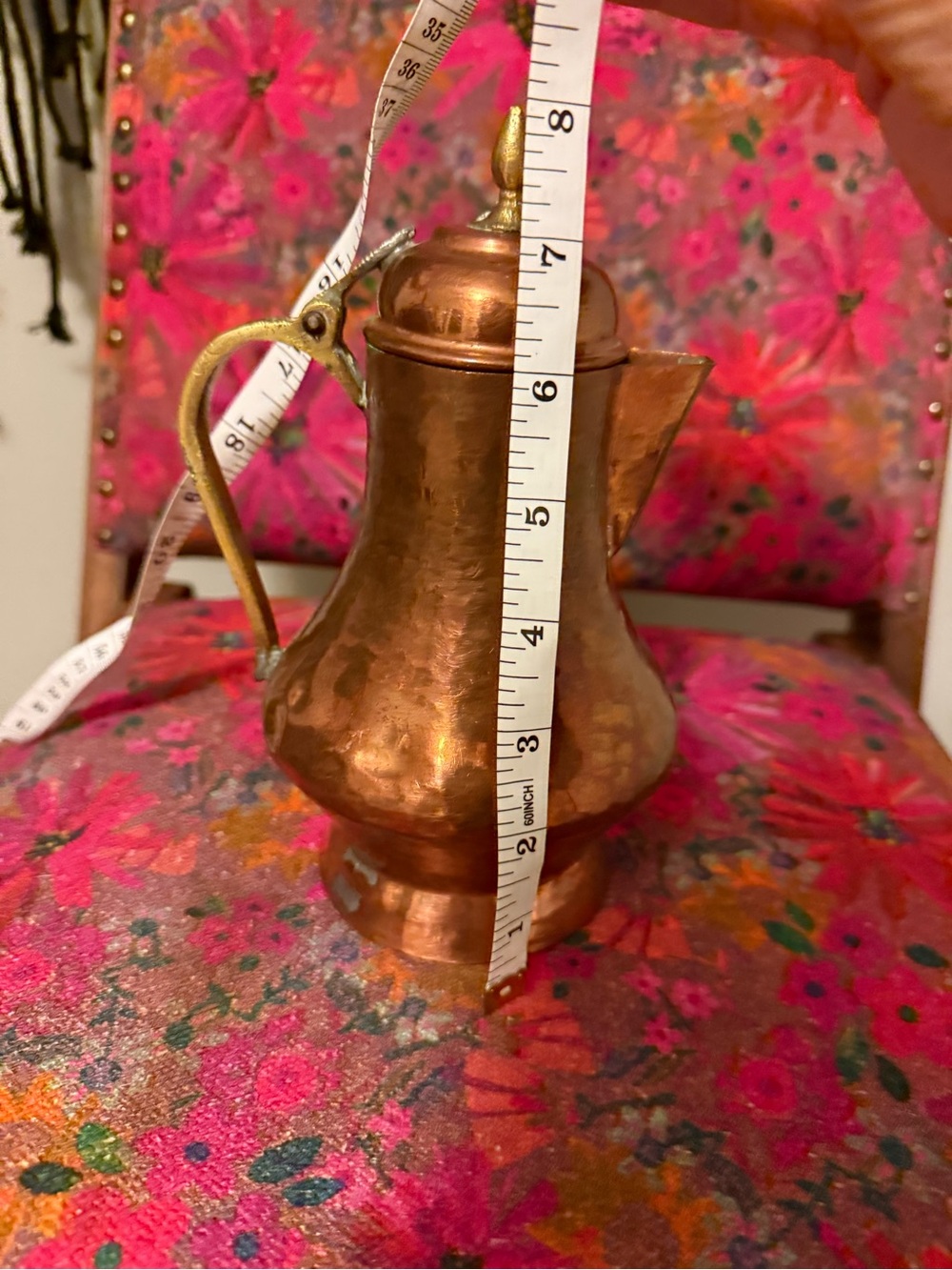 Vintage Copper Kettle with Patina - Copper Tone - Picture 4 of 8
